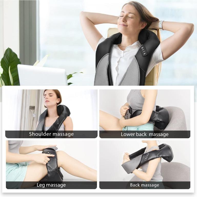 Bnib Atmoko Lms 801 Shoulder And Neck Massager With 8 Knot Shiatsu Electric Heated Massager For 1224