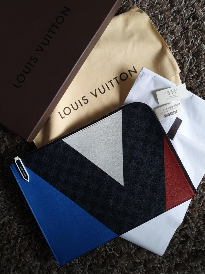 Louis Vuitton Monogram Cobalt Pochette Jour GM (SHG-Q1ORAR)