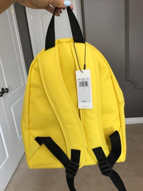 Calvin klein yellow backpack hotsell