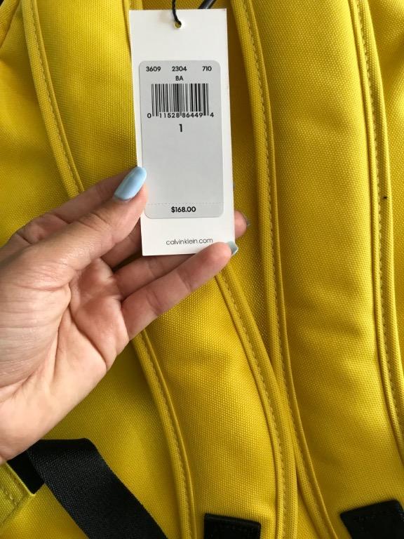 Calvin Klein Yellow Backpack Women s Fashion Bags Wallets on