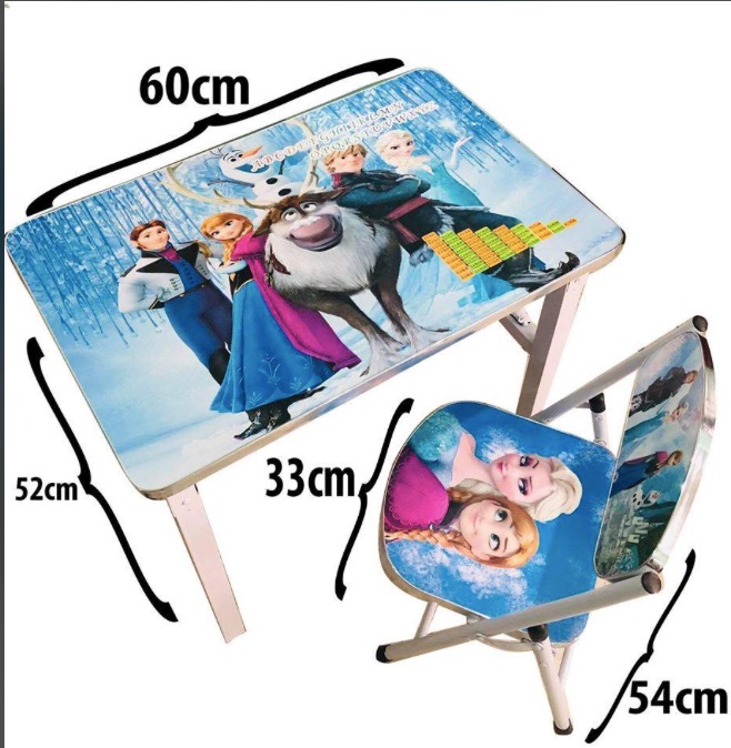 Cartoon character table top and chair set