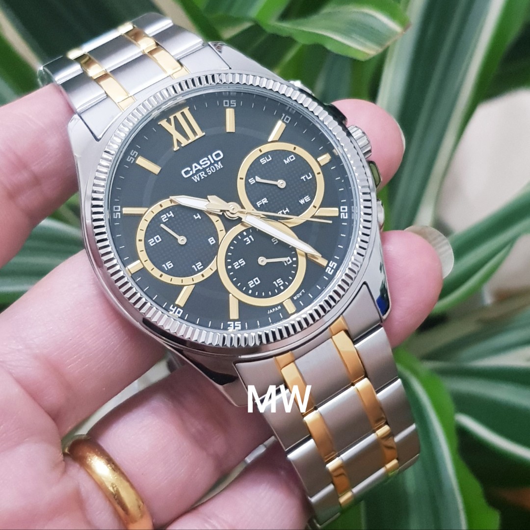 Casio two tone watch top