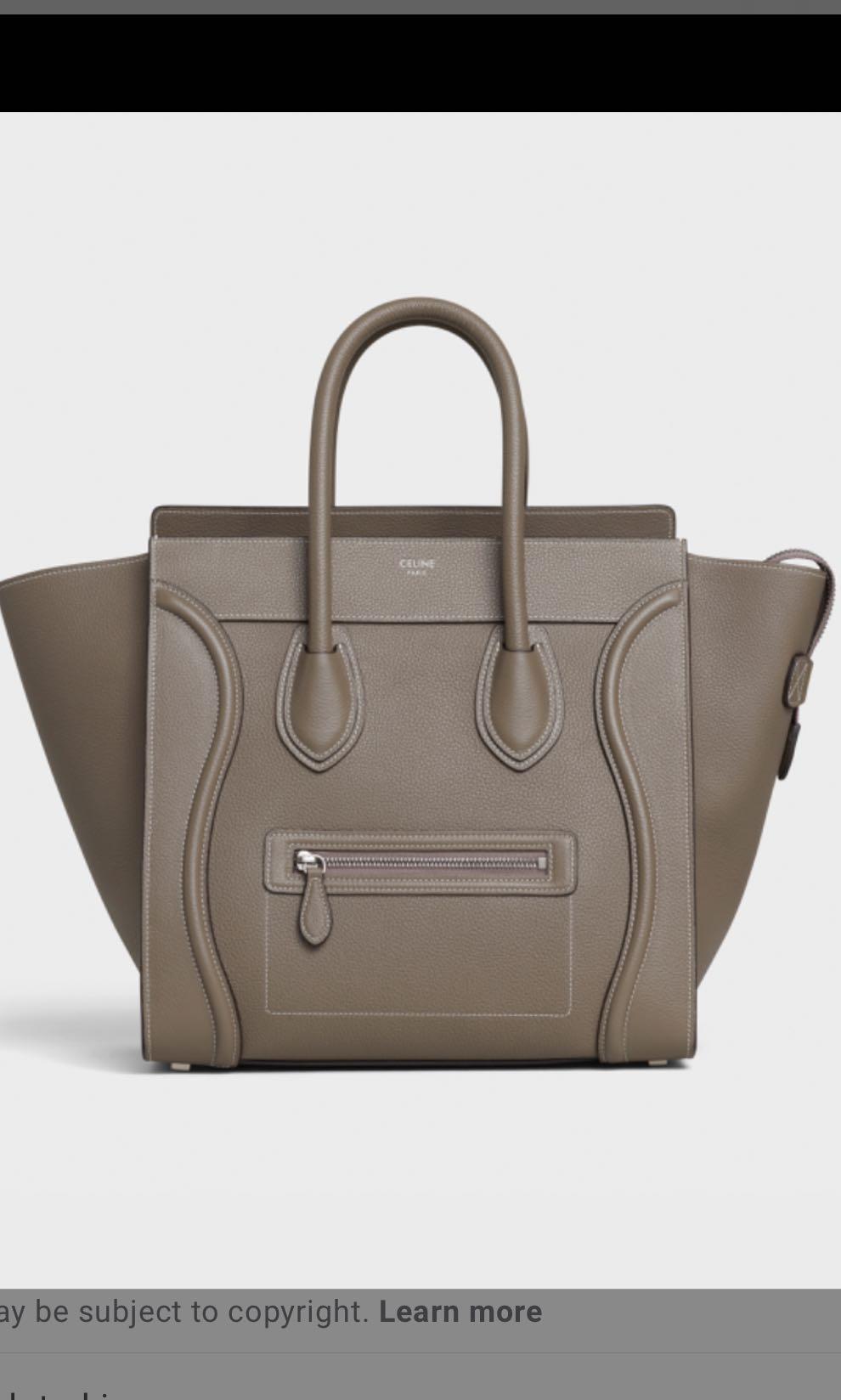 Celine mini luggage souris hot sale