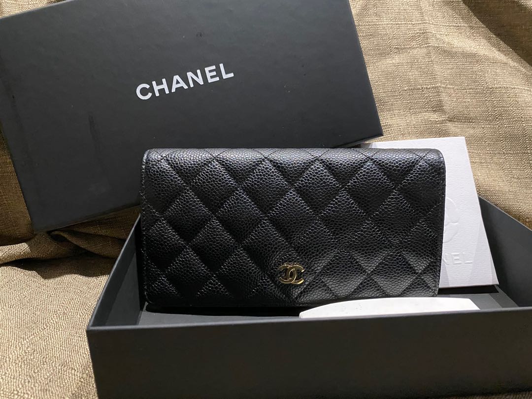 Chanel Black Quilted Lambskin Large Flap Wallet Silver Hardware, 2009-2010  Available For Immediate Sale At Sotheby's