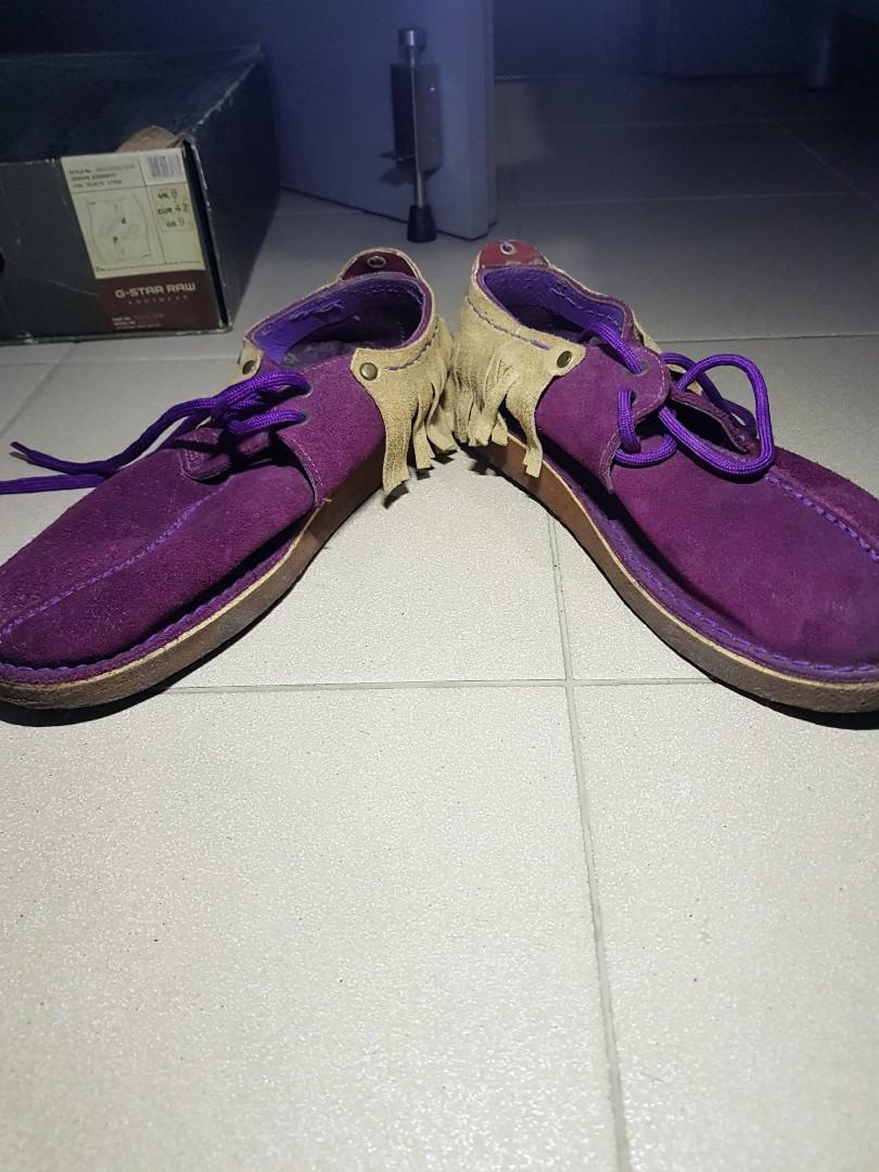 clarks sneakers mens purple