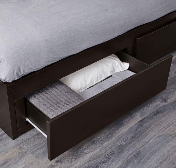 (Clearance) Ikea Flekke extendable pull out bed with storage drawers