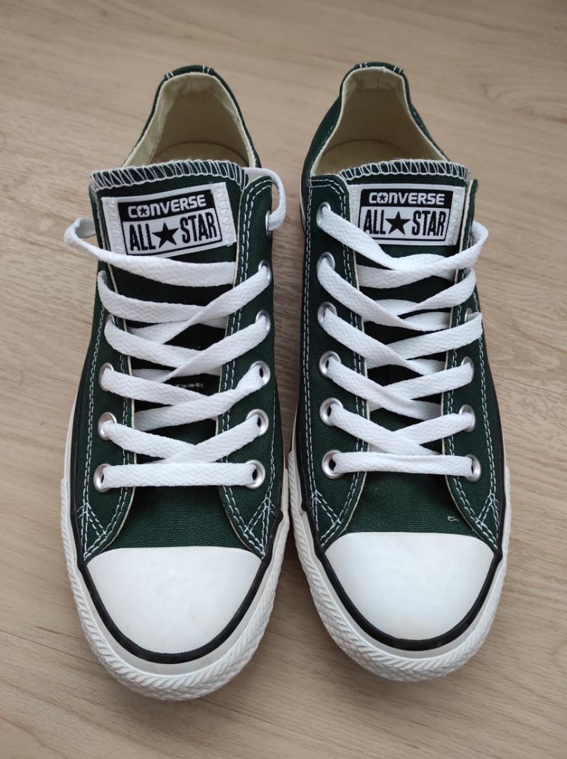 Converse All Star Green Sneakers, Size 39, Women's Fashion, Shoes, Sneakers  on Carousell