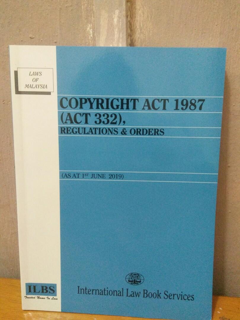 Copyright Act 1987 Books Stationery Books On Carousell