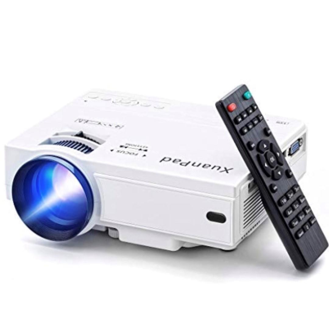 E2062) XuanPad Mini Projector Portable video-projector,55000 Hours