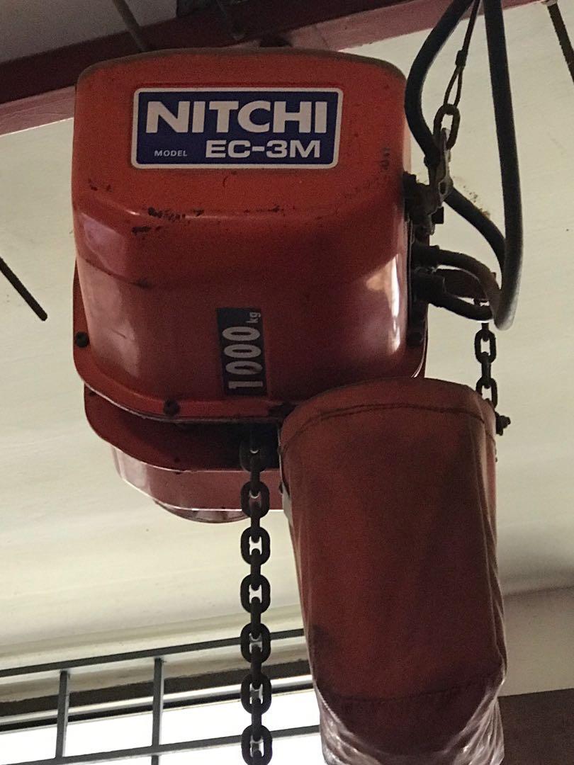NITCHI EC3M Electric hoist crane, Everything Else on Carousell