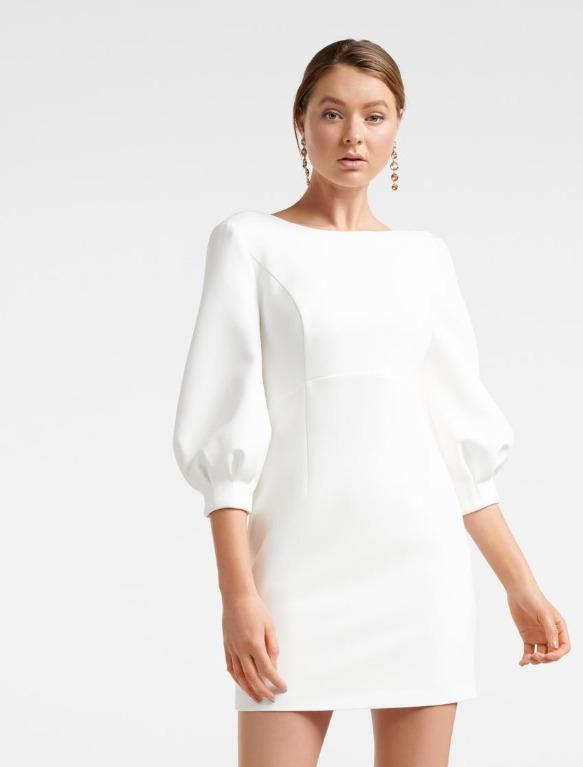 sasha bow back mini dress House OF CB Halterneck Stretch-Cotton Mini Dress