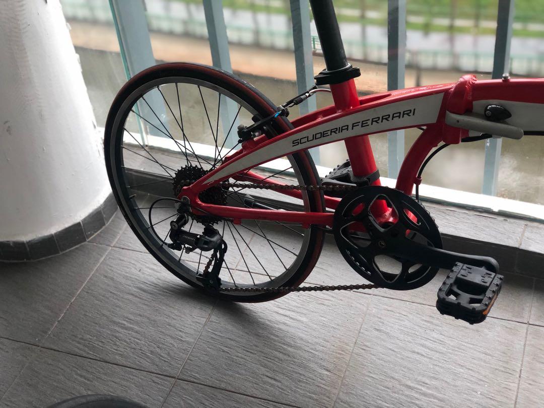 Ferrari folding bike, Sports Equipment, Bicycles & Parts, Bicycles on