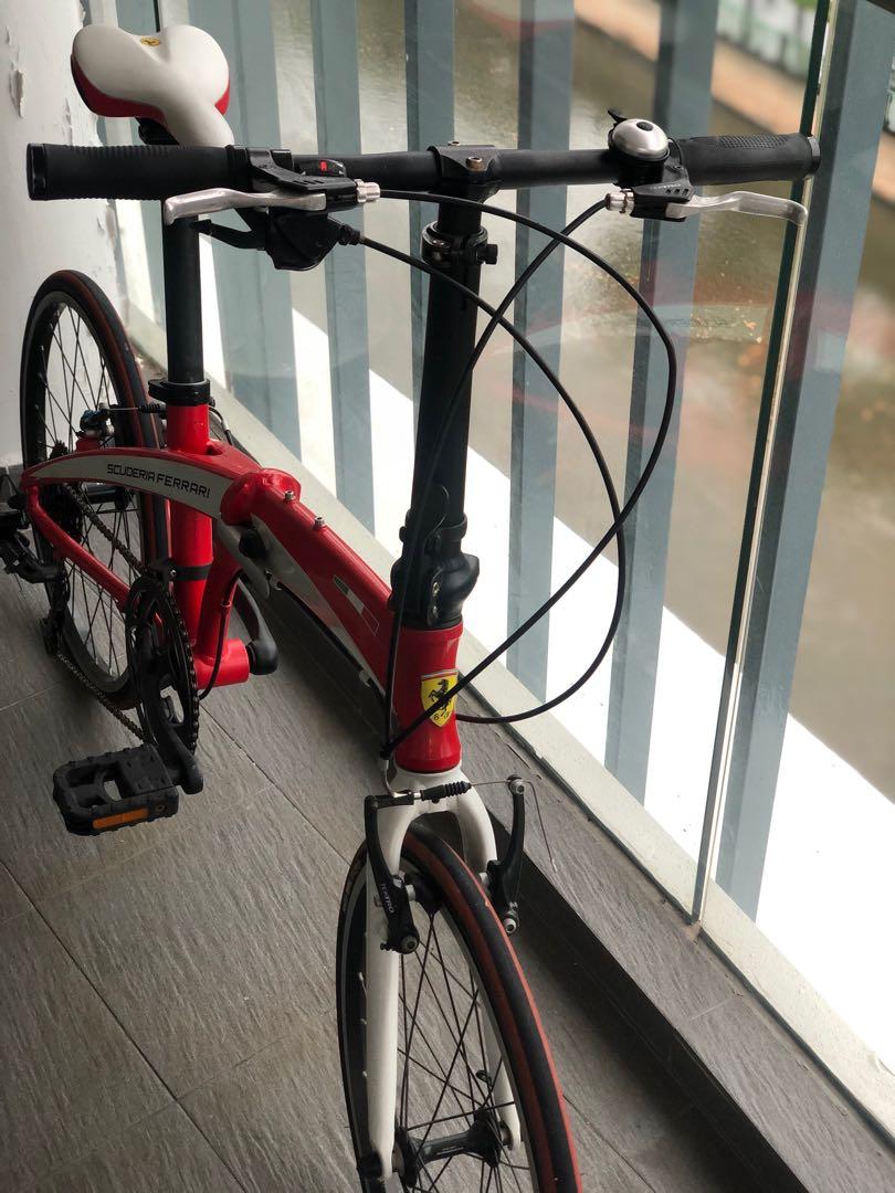 Black Ferrari Foldable Cycle With 21 Shimano Gears Id 21079812862
