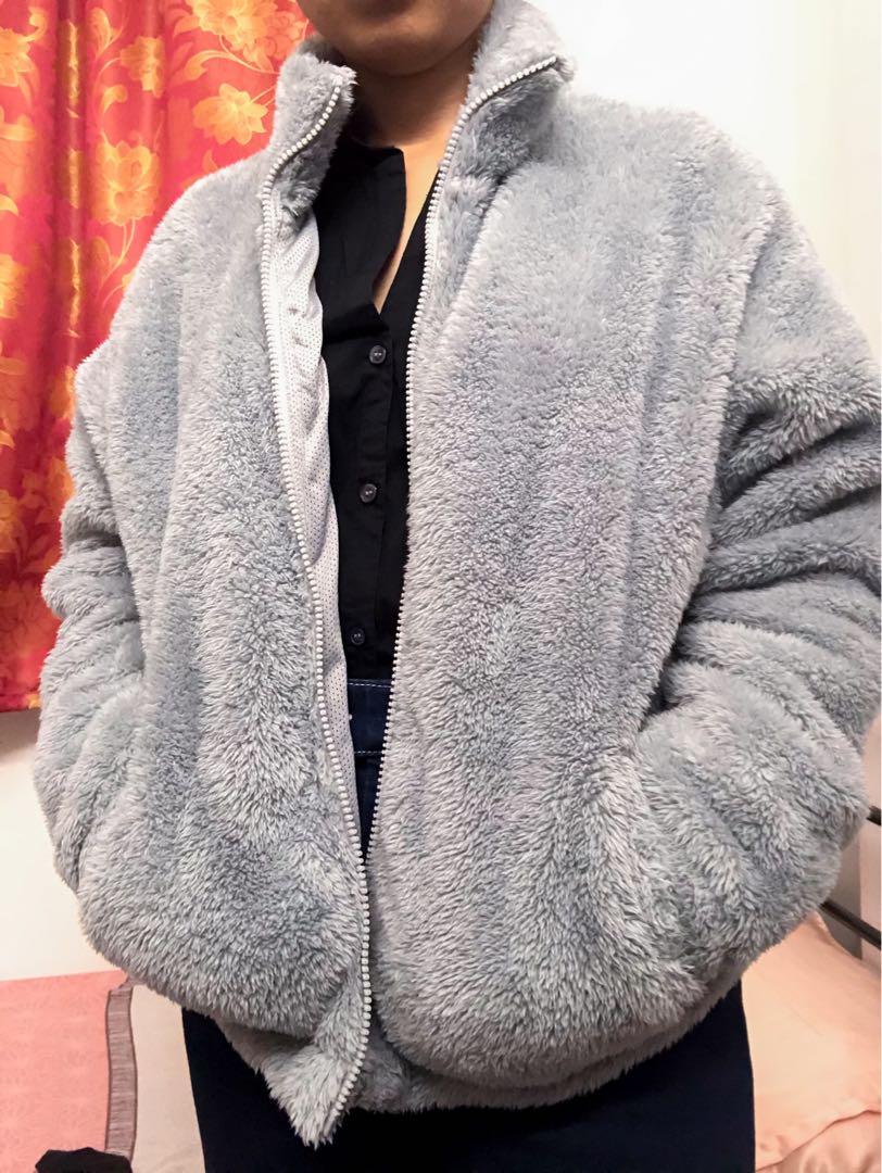 Forever 21 fluffy jacket sales