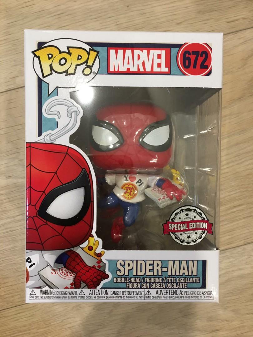spiderman pizza funko