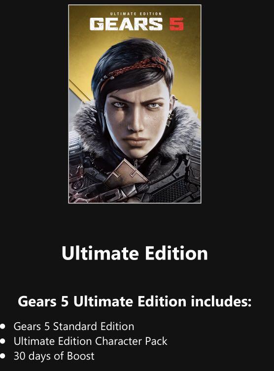 Gears of War 5 Ultimate Edition for Windows 10, Video Gaming, Video Games, Xbox on Carousell