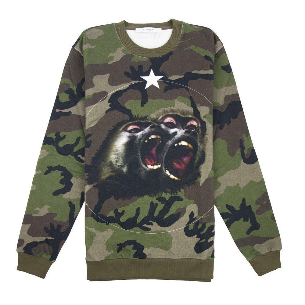 givenchy camo monkey t shirt