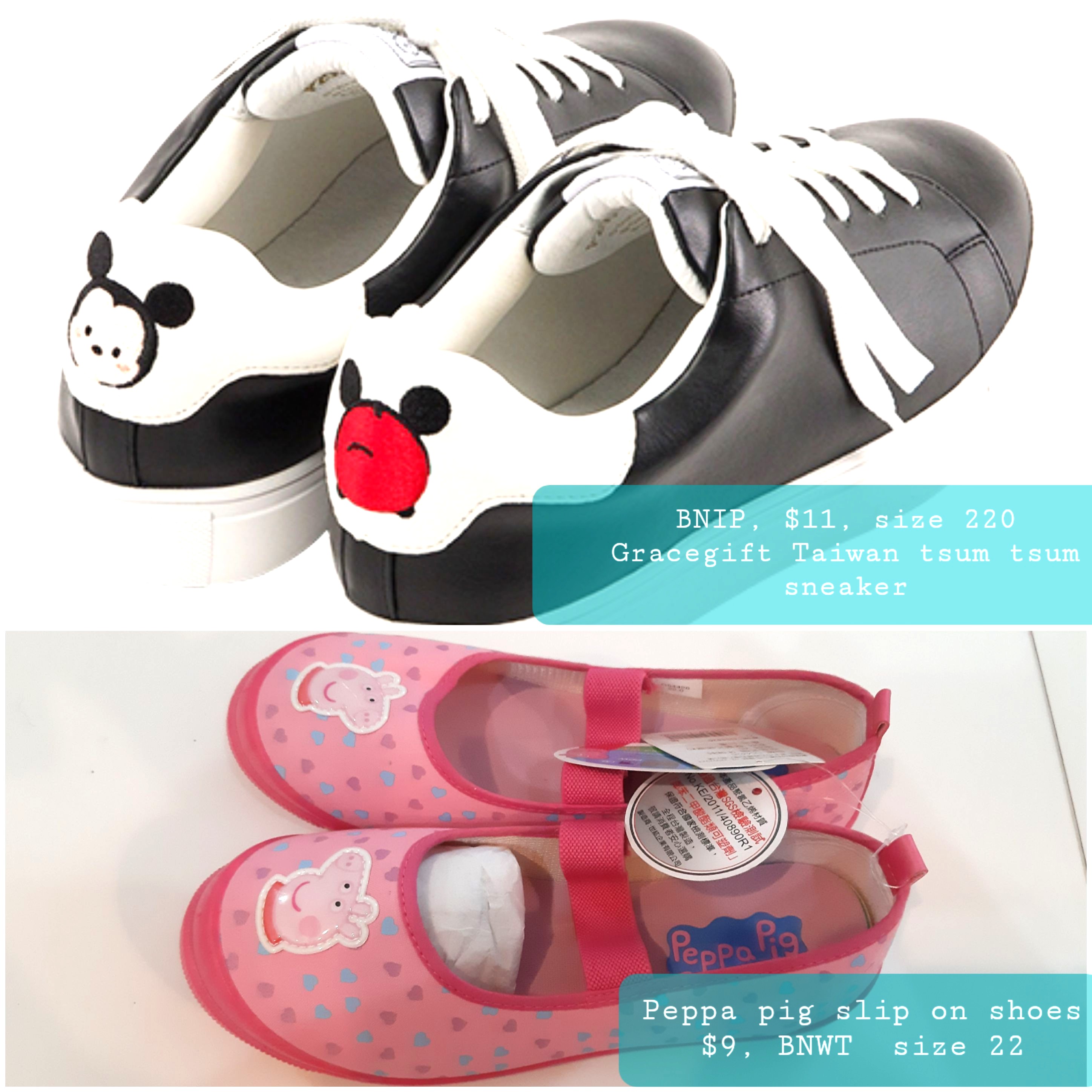 peppa pig shoes size 8