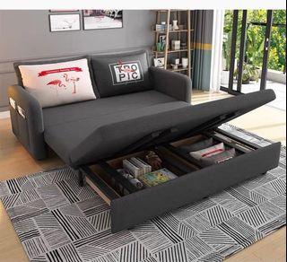 High Quality Dark Gray SOFA BED with Storage