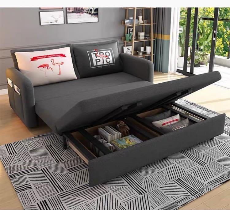 High Quality Dark Gray SOFA BED SEMI DOUBLE, QUEEN, KING (Category: Sofas) located in Manila. Submitted by borntoshop888_rechargeables (Listing ID 1030350333, Image 2). Description: 💕💕💕💕💕💕💕💕 3 in 1 Folding Sofa Bed #8008 High quality Dark GRAY ONLY!!! (measurement of the armrest/feet included) Size: 120cm x 190cm (1 adult) -php 16,499 only! Size : 140cm x 190cm (2 adults) -php 16,999 only! Size :170cm x 190cm (2 adults and 1 child) -php 1