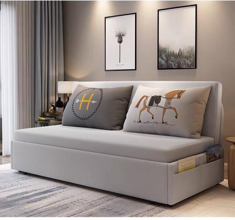 High Quality Gray Sofa Bed (Category: Sofas) located in Manila. Submitted by borntoshop888_rechargeables (Listing ID 1030348681, Image 3). Description: 💕💕💕💕💕💕💕💕 3 in 1 Folding Sofa Bed #8008 High quality GRAY ONLY!!! With pillows and covers Size: 100cm x 190cm SINGLE (1 person) - php 11,999 only! Size: 120cm x 190cm SEMI-DOUBLE (1-2 persons) -php 12,999 only! Size : 150cm x 190cm (2 adult 1 child) -php 14999 only! Size :180cm x 190cm (up 