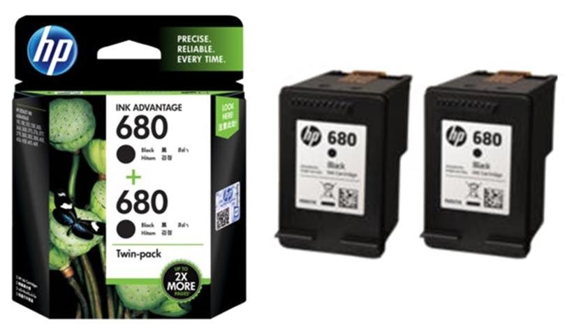 hp ink advantage 680 twin pack