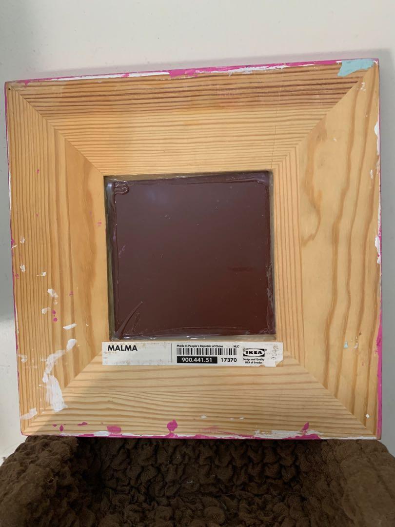 IKEA pink frame mirror, Furniture & Home Living, Home Improvement & Organization, Home