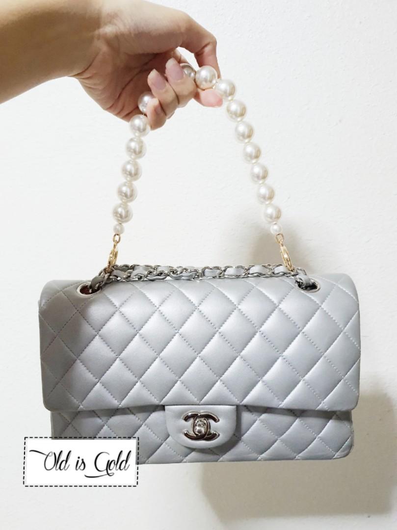 Item 4 Beautiful white pearl bag handle/ strap/ chain/ accesory for your  vintage chanel (all pearls same size) - BEST SELLER!!!