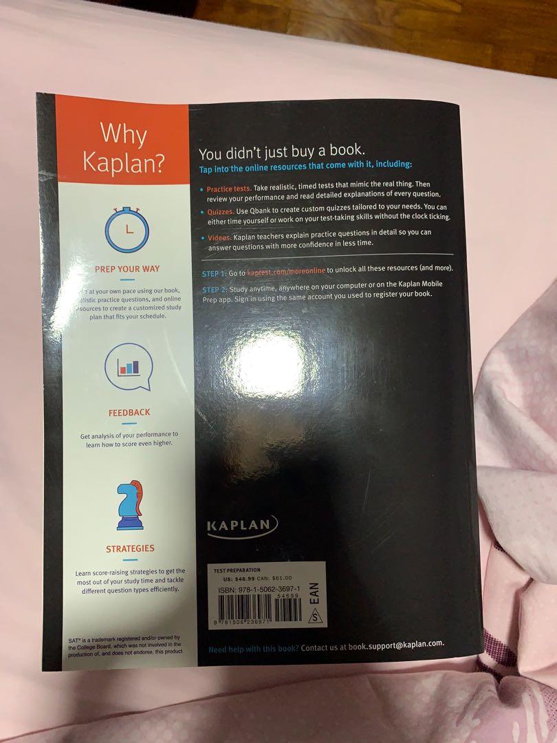 KAPLAN SAT Total Prep 2020, Hobbies & Toys, Books & Magazines ...