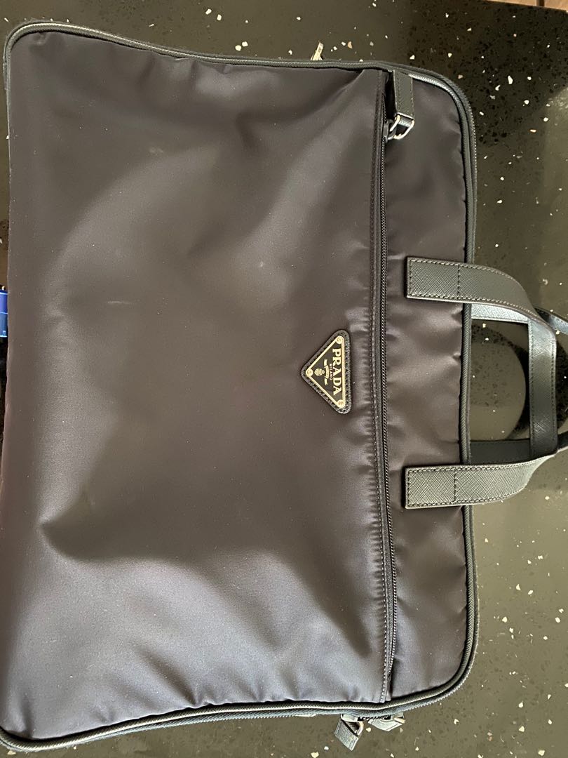 Prada Laptop Bag, Men's Fashion, Bags, Briefcases on Carousell