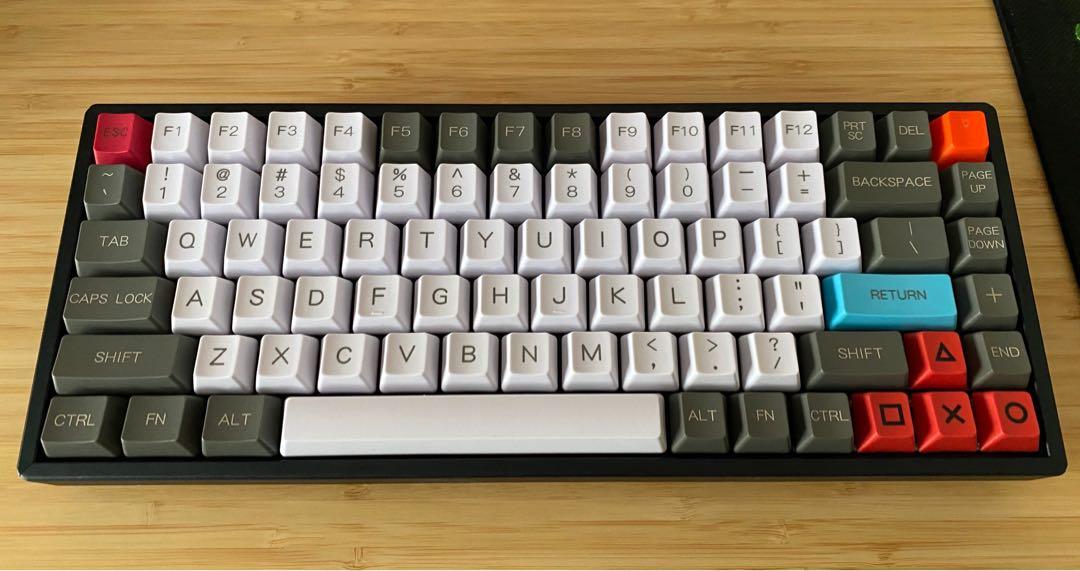 Large Font Pbt Keycaps Red Grey White Extended Set Electronics Computer Parts Accessories On Carousell