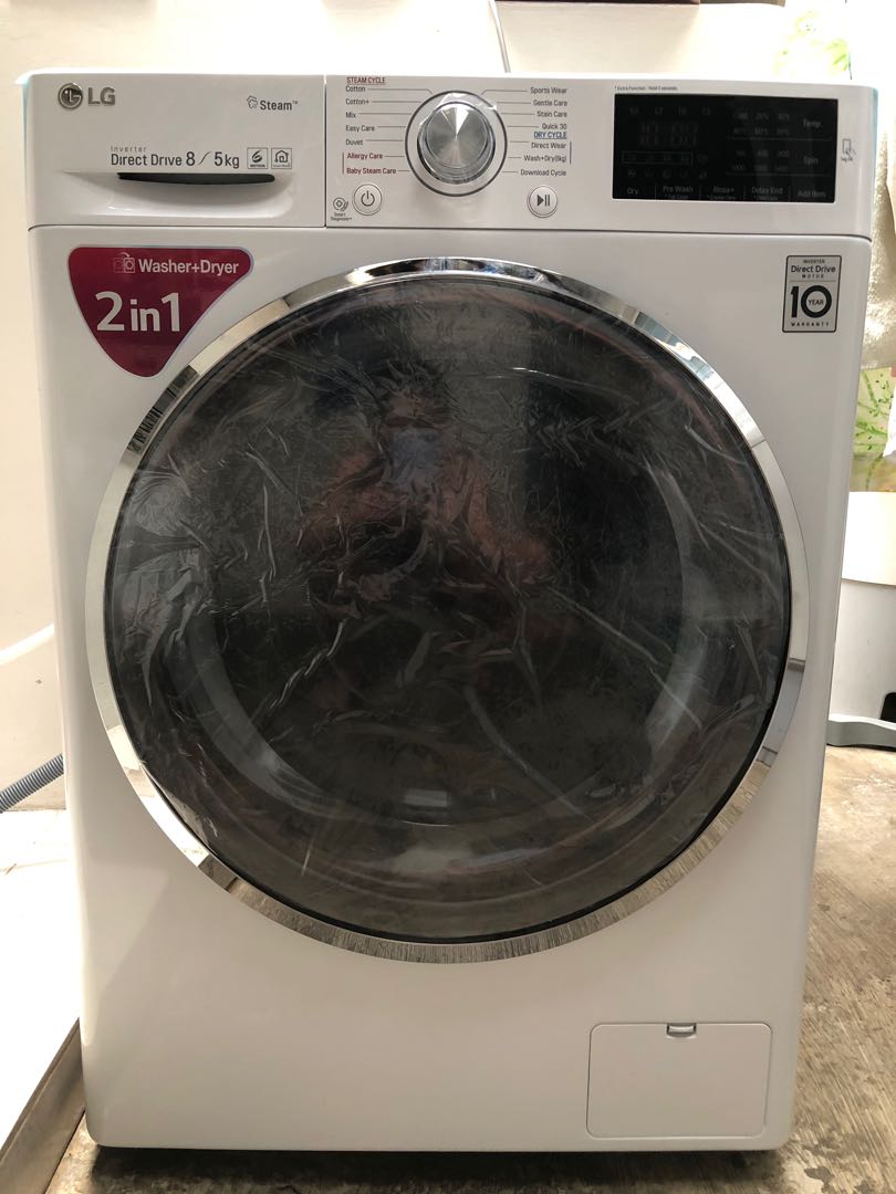 LG 2 in 1 Washer Dryer (Inverter), TV & Home Appliances, Washing
