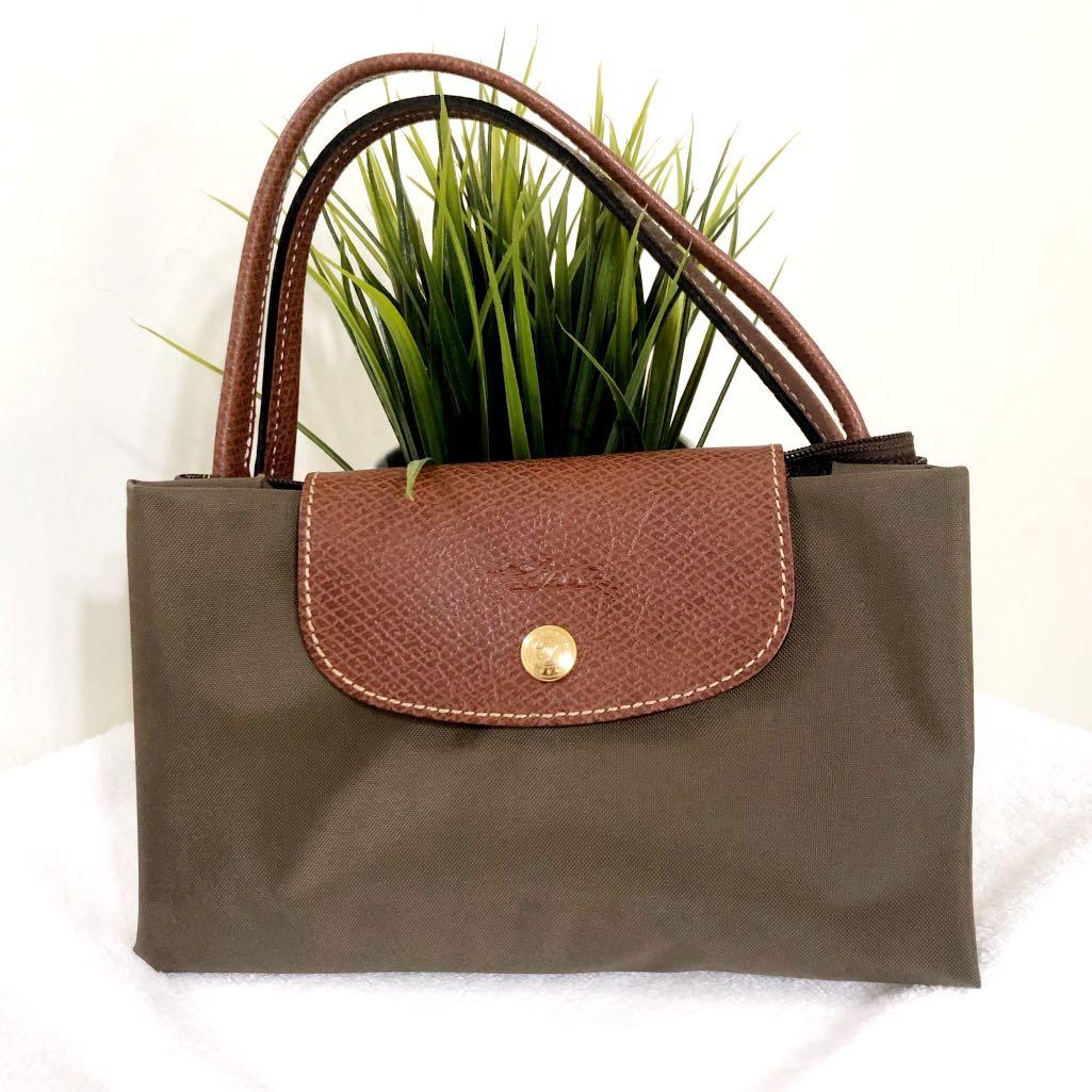 longchamp le pliage medium short handle