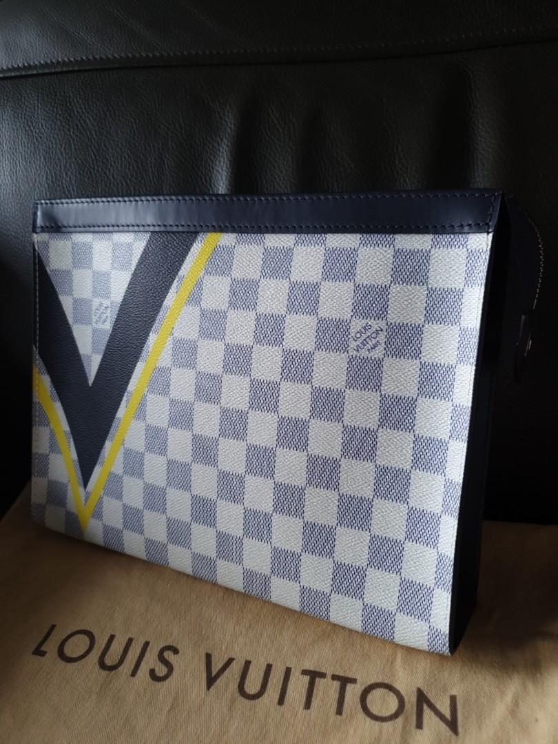 Replica Louis Vuitton N60049 Pochette Voyage MM Damier Azur Canvas For Sale