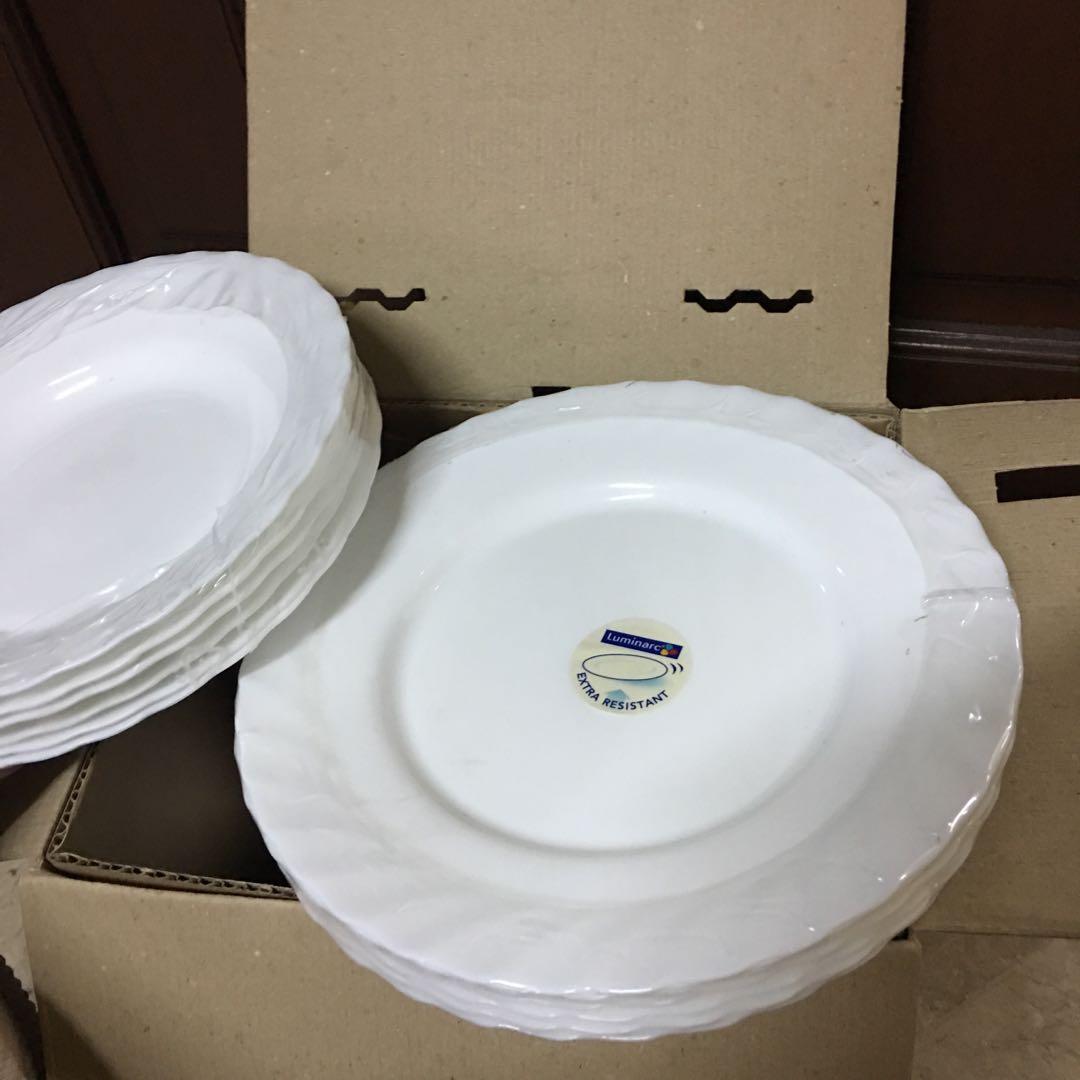 Luminarc Plate Set, Furniture & Home Living, Home Improvement ...