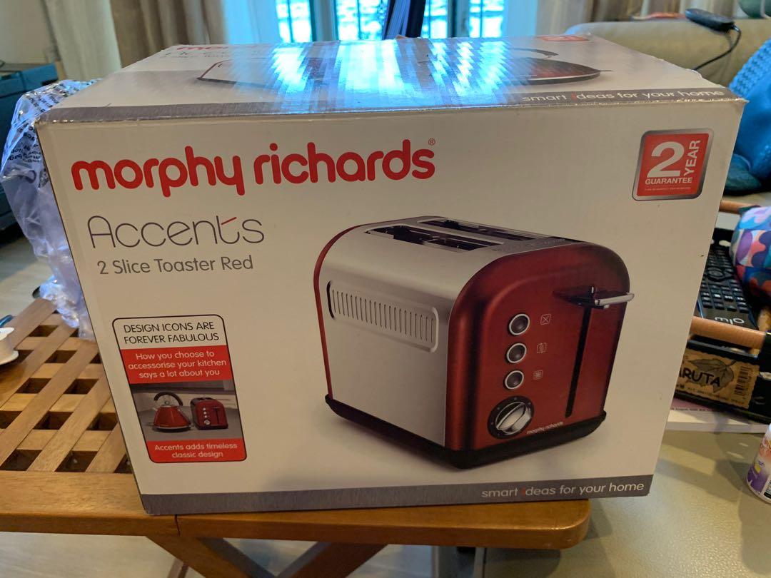Morphy Richards Toaster (Red), TV & Home Appliances, Kitchen Appliances