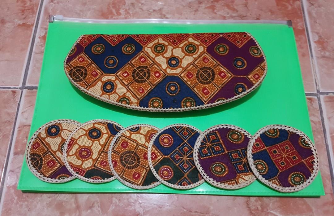 NATIVE DESIGN COASTERS with POUCH (Category: Table Linen & Textiles) located in Binan City. Submitted by florence.venice (Listing ID 1030457821, Image 2). Description: Stored only. Unused. Exclusive of Shipping Fee. Shipping Fee via LBC only..