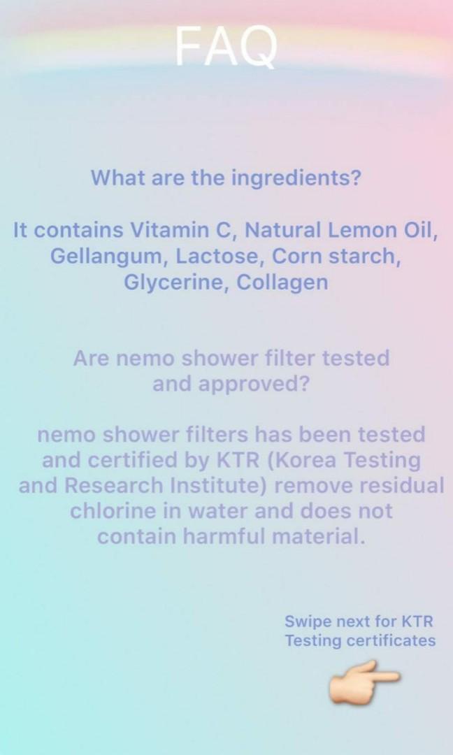 Nemo shower filter, Furniture & Home Living, Bathroom & Kitchen Fixtures on Carousell