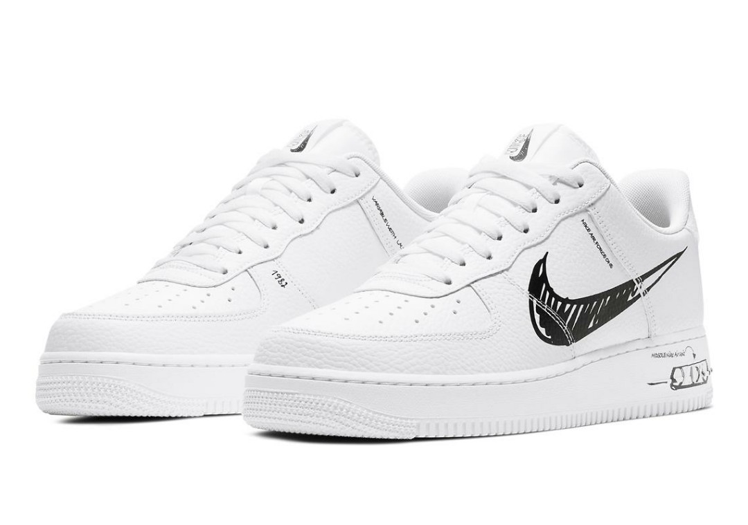 Nike Air Force 1 Low Sketch, Men's Fashion, Footwear, Sneakers on Carousell