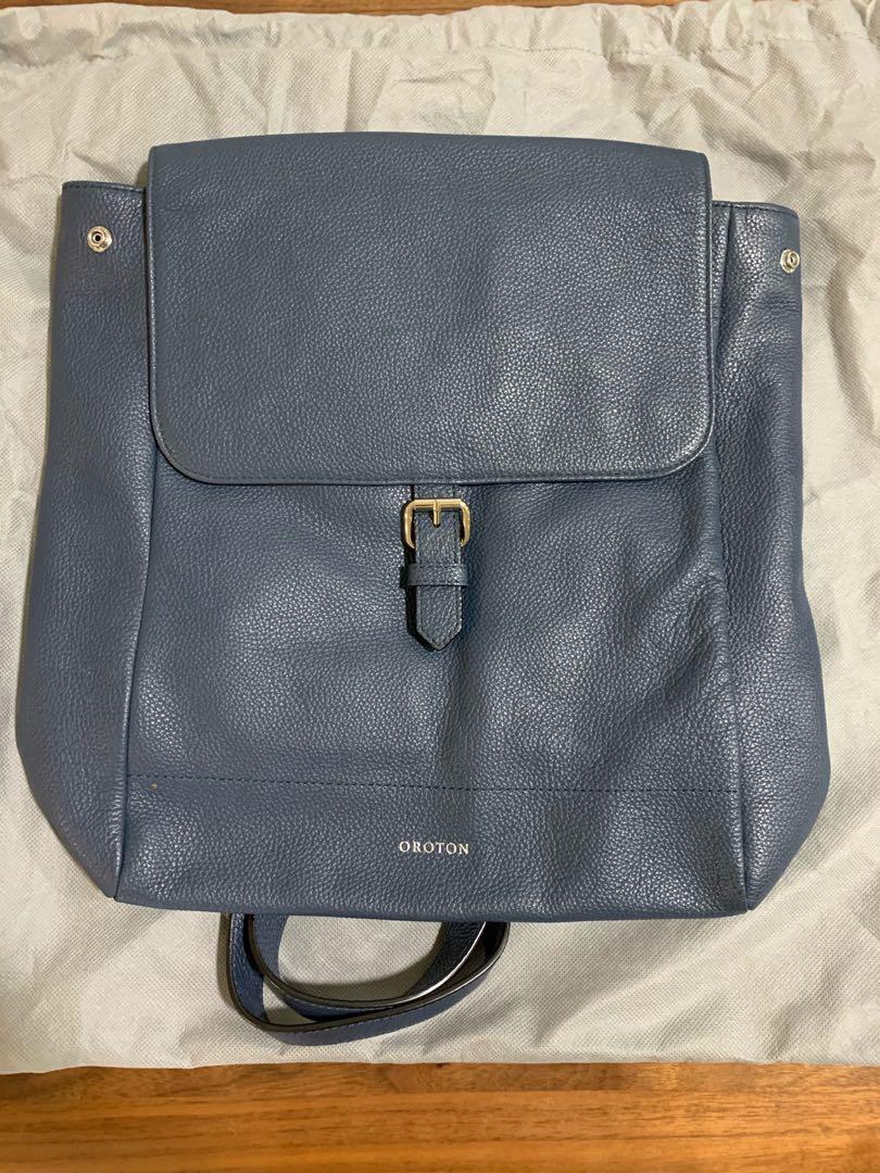 oroton backpack leather