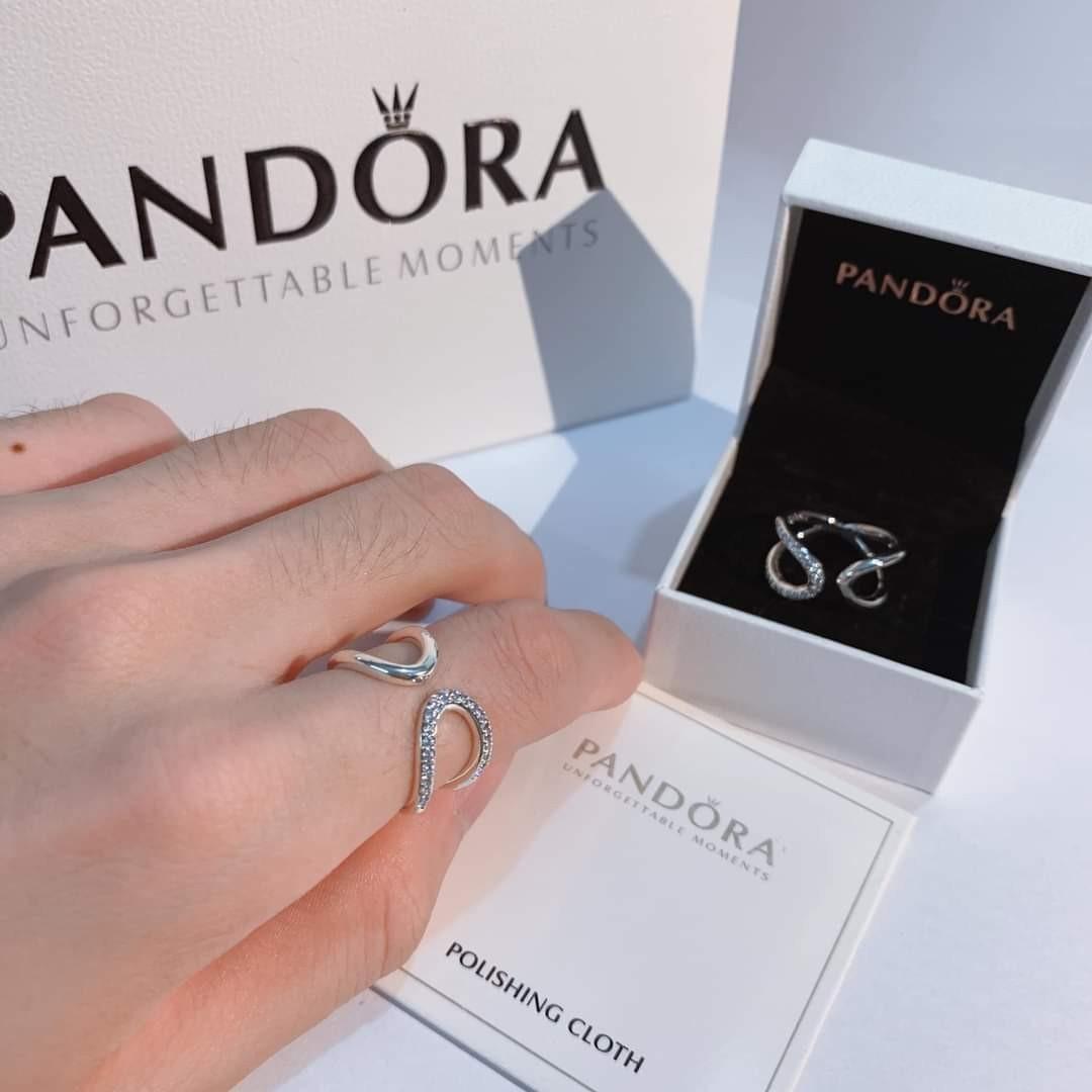 Pandora Wrapped Open Infinity Ring, Women's Fashion, Jewelry