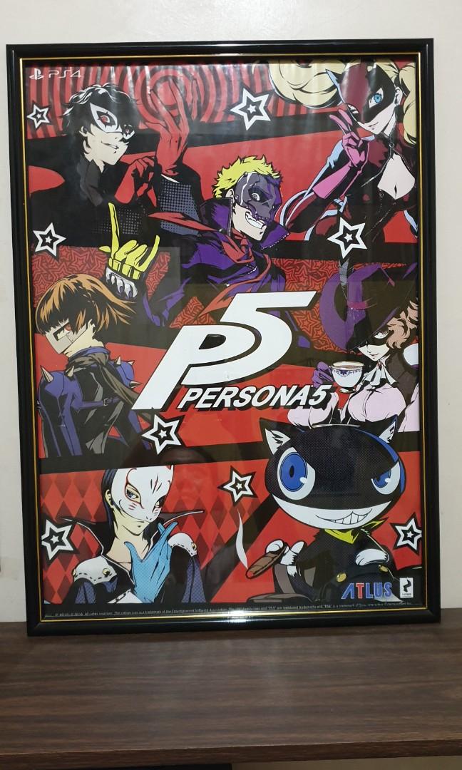 Persona 5 Framed poster (Category: Art & Prints) located in Pateros City. Submitted by sidiuos2012 (Listing ID 1030573255, Image 1). Description: 23 inches H 16 1/2 inches L.