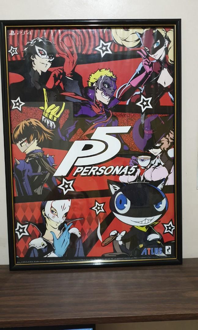 Persona 5 Framed poster (Category: Art & Prints) located in Pateros City. Submitted by sidiuos2012 (Listing ID 1030573255, Image 2). Description: 23 inches H 16 1/2 inches L.