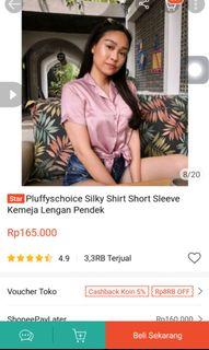 Pluffyschoice Silky Shirt Short Sleeves
