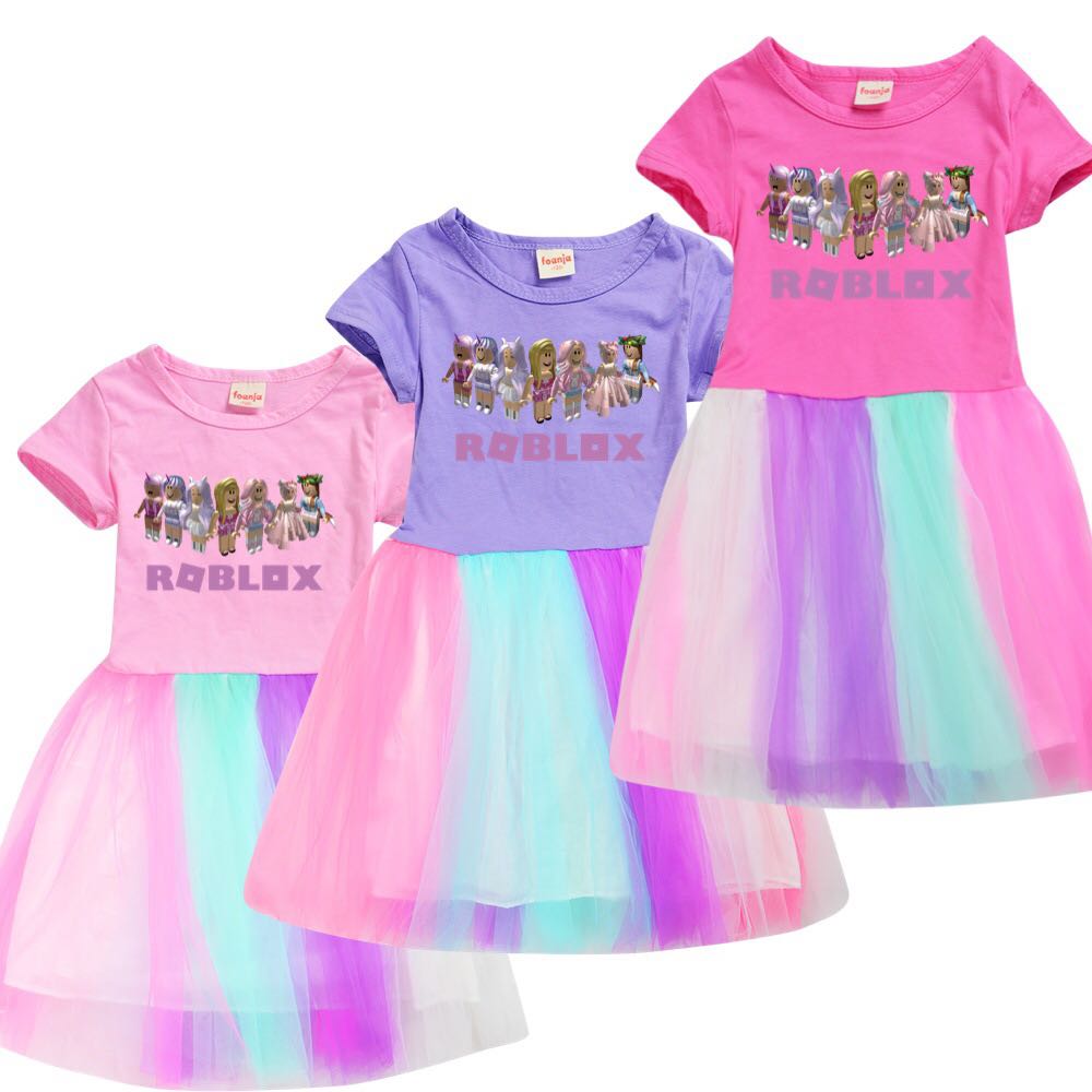Po Roblox Dress Babies Kids Girls Apparel 4 To 7 Years On Carousell - cute purple bow dungaree roblox