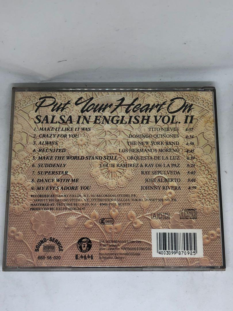 PUT YOUR HEART ON Salsa in English Vol. 2 Various Artists CD, Hobbies