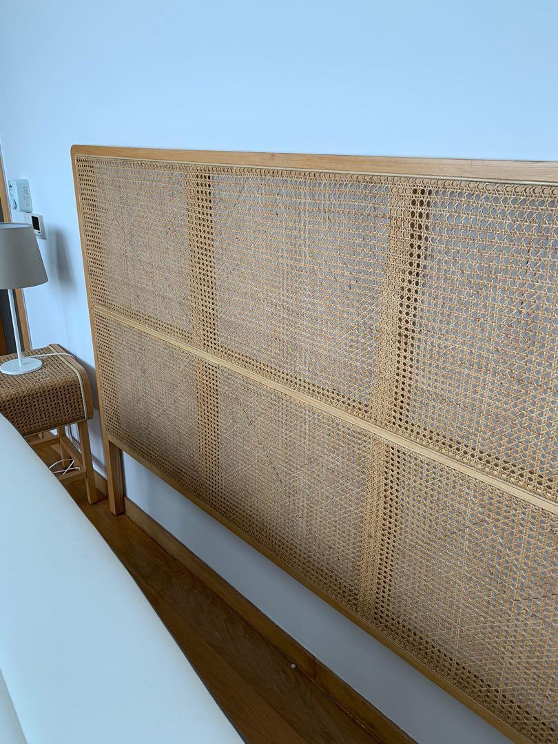 Rattan Headboard from the Rotan Lot, Furniture & Home Living, Furniture
