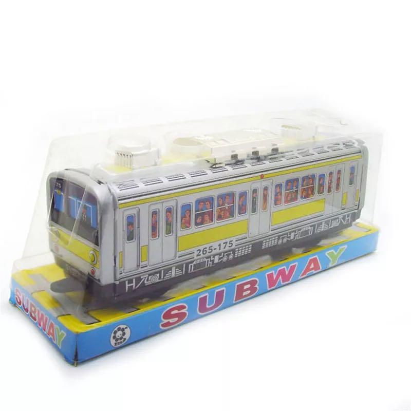 Retro Wind Up Tin Subway Train Clockwork Toy Perfect Collectible Gift Decor 
