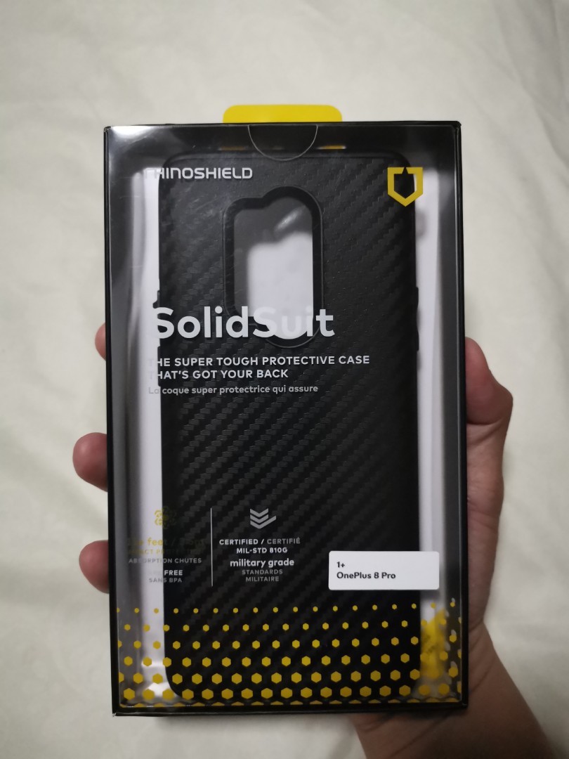 Rhinoshield Solidsuit OnePlus 8 Pro Case, Mobile Phones & Gadgets, Mobile &  Gadget Accessories, Cases & Sleeves on Carousell