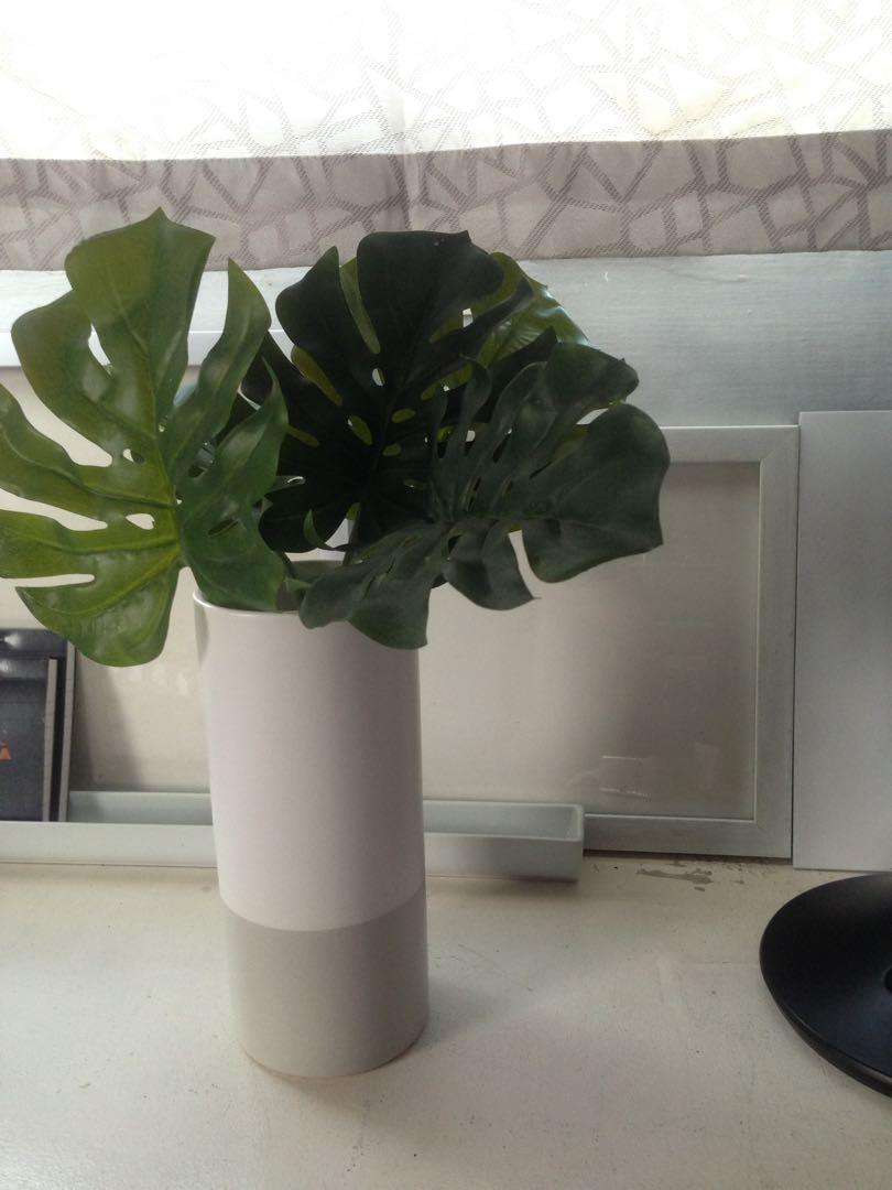 Scandinavian Vase with Artificial Leaves (Category: Laundry Baskets) located in Makati City. Submitted by janille (Listing ID 1030461461, Image 3). Description: Brand New - in mint and good condition I can do meetups at the following areas: Makati- Glorietta/Greenbelt - weekdays preferably 7pm onwards or any time on weekends Shipping shouldered by buyer Shipping options: DPX within Metro Manila - 40-65 or via Grab/ Lalamove.